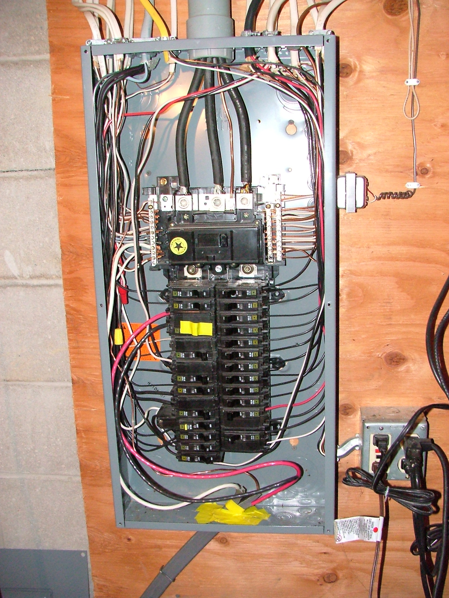 Electrical panel upgrade — St. Louis, before existing electrical panel