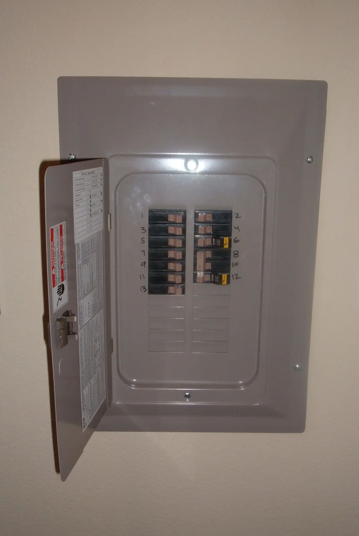 Electrical panel or circuit path for EV charger